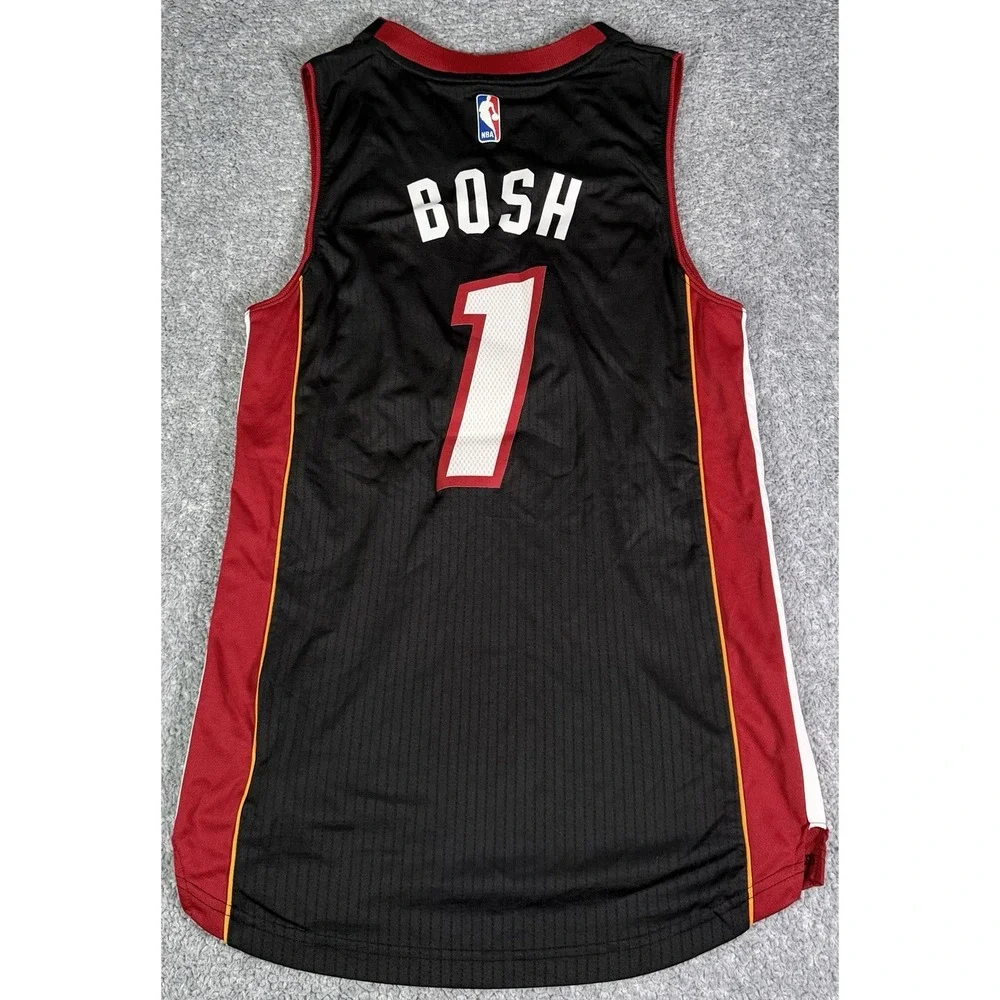 Adidas Chris Bosh #1 Miami Heat Jersey Swingman NBA Basketball Size Small +2